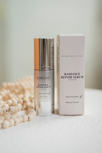 Flora Lane Radiance Repair Serum — barrier-first skincare for perimenopause