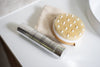Flora Lane Radiance Cleansing Oil with body brush and face cloth — gentle cleansing for perimenopause